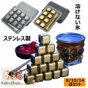 アイスキューブ ステンレス製 氷 急速冷却 溶けない氷 6/8/12個 クリップ付き 角氷 キューブ 保冷剤 繰り返し 何度でも使えるウイスキーストーン キュー...