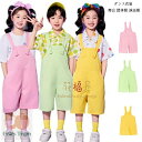 サロペット パンツ ダンスパンツ 男の子 女の子 オーバーオール 粉 緑 黄 ショーツ 舞台 団体服 演出服 幼稚園 小学校 かわいい サロペット 文化祭 学園祭 応援団 クラス活動 ボトムス 半ズボン ショーツ サロペット オーバーオール 110 120 130 140 150 160 170 180