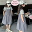 【6%OFFクーポン】韓国子供服 女の子 セットアップ レジャー 夏服 普段着 通学着 キッズ 半袖 Tシャツ+..