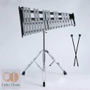 32音 鉄琴 グロッケン 音楽打楽器 グロッケンシュピール オルフ楽器 卓上鉄琴 スタンド 折りたたみスタンド ポータブル 収納ケース付き 演奏 音楽会 発表会 学芸会 高さ調節可能