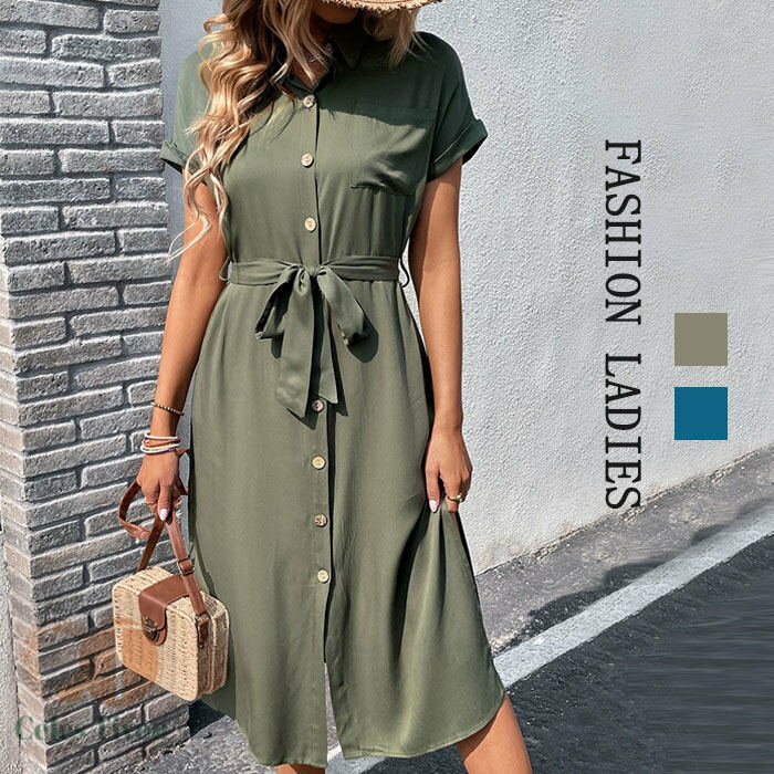 ティアードワンピース バックリボン ロングワンピース レディース 夏 春 ストライプ柄 ロング丈 ワンピース 体型カバー 着痩せ Aライン ゆったり ティアード 可愛い マキシ丈 シャツワンピー フレア 夏ワンピ 大きいサイズ