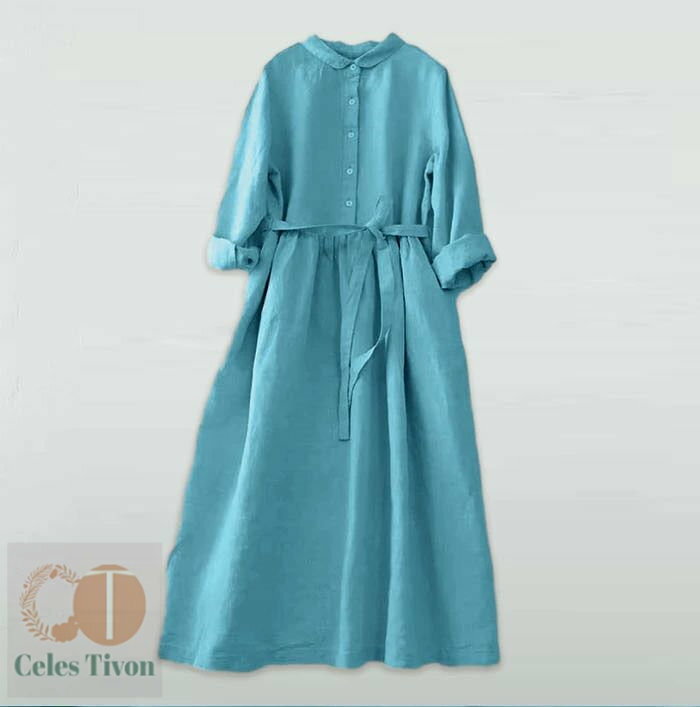 シャツワンピース 綿麻 春 長袖 夏 ロングワンピース シャツワンピ レディース きれいめ 大きいサイズ コットンリネン ロングワンピース ロング 綿麻ワンピ ミモレ丈 Aライン カジュアル 大人 可愛い 体型カバー エレガント 送料無料 ゆるっと 大人可愛い 着痩せ