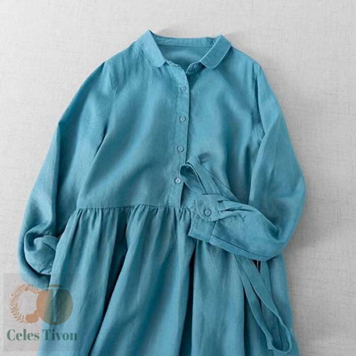 シャツワンピース 綿麻 春 長袖 夏 ロングワンピース シャツワンピ レディース きれいめ 大きいサイズ コットンリネン ロングワンピース ロング 綿麻ワンピ ミモレ丈 Aライン カジュアル 大人 可愛い 体型カバー エレガント 送料無料 ゆるっと 大人可愛い 着痩せ