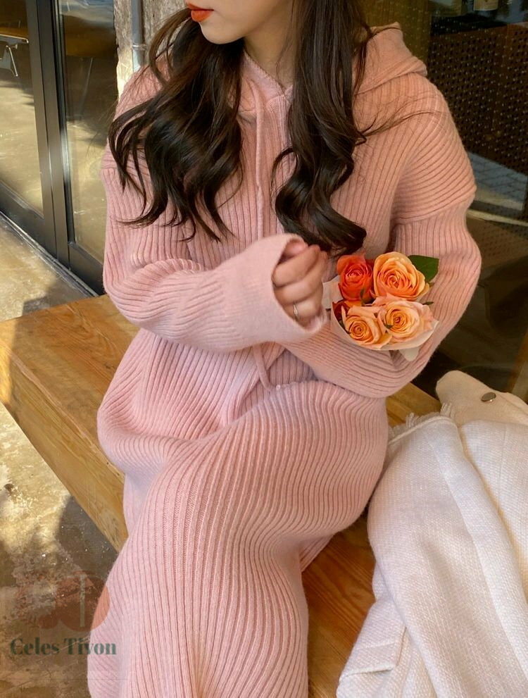 【送料無料】ワンピース レディース フード付き ニットワンピース 長袖 春 秋 パーカーワンピース ニット ワンピース ロングパーカー ロング ワンピース 秋冬 パーカー ワンピース ゆったり 体型カバー カジュアル 大人 ゆるっと 着痩せ ママコーデ 大きいサイズ