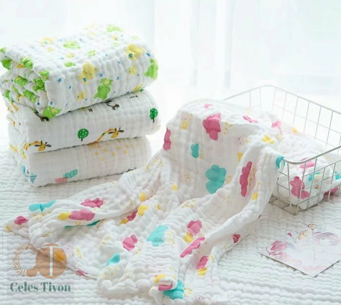 ベビー バスタオル 子供 赤ちゃん 6層ガーゼ イブルガーゼバスタオル 吸水タオル 綿100％ 花柄 動物柄 キッズ 可愛い 110*110cm ベビータオル 大判 ふわふわ 肌触りよい 柔らかい 吸水性アップ 高速吸水 ワンオペ 出産祝い お風呂