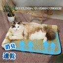\枕付き/ ペット用 冷感ごろ寝マット 大 ペット 冷感 マット ひんやりマット 速乾 消臭 ペット用冷却マット 猫 犬 夏用 クールマット