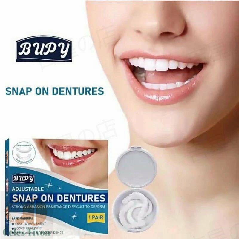 インスタントスマイル ティース 簡単装着 義歯 欠け 黄ばみ すきっ歯 装着 入れ歯 審美目的 お手軽 前歯 付け歯 仮歯 差し