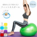 バランスボール 55cm フィットネスボール ボール ヨガボール フィットネスボール ジムボール トレーニング エクササイズ