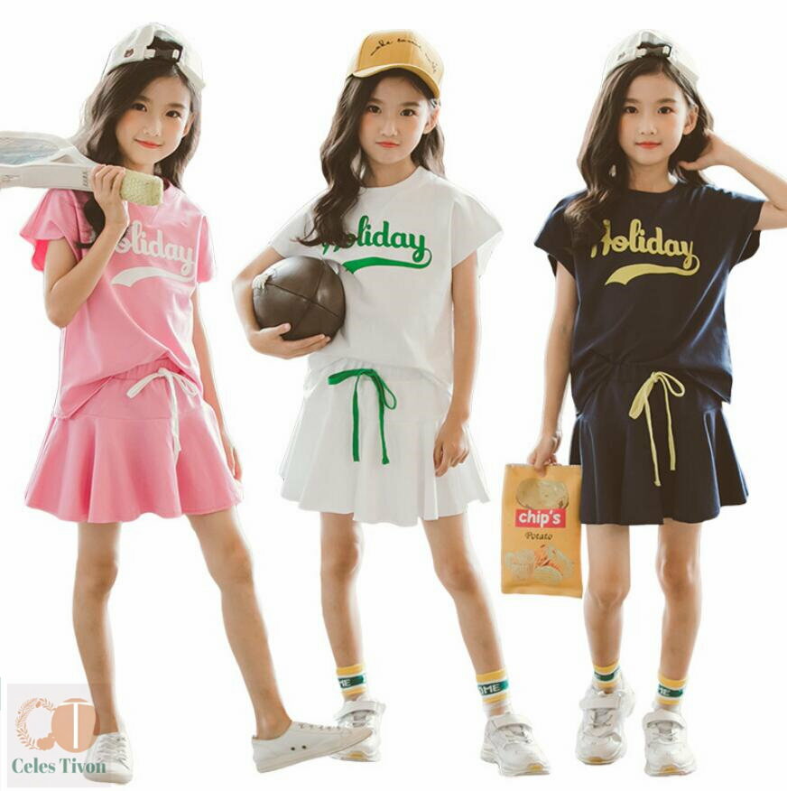 セットアップ 韓国 子供服 女の子 Tシャツ スカート 2点セット チアガール キッズ ダンス衣装 ヒップホップ 体操服 夏服 上下セット スウェット ピンク 白 ネイビー ガールズ チアリーダー hiphop チアダンス ファッション 通園 通学 応援団 体操服