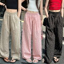 ドット ワイドパンツ 女の子 夏パンツ 薄手 ウェストゴム 涼しい 子供服 長ズボン ハイウエスト カジュアル さらさら ボトムス エアパンツ 軽量 夏服 ロングパンツ 子ども服 キッズ かわいい 夏虫対策 速乾 日除け 120-170cm お着替え 部屋着 ルームウェア ギフト