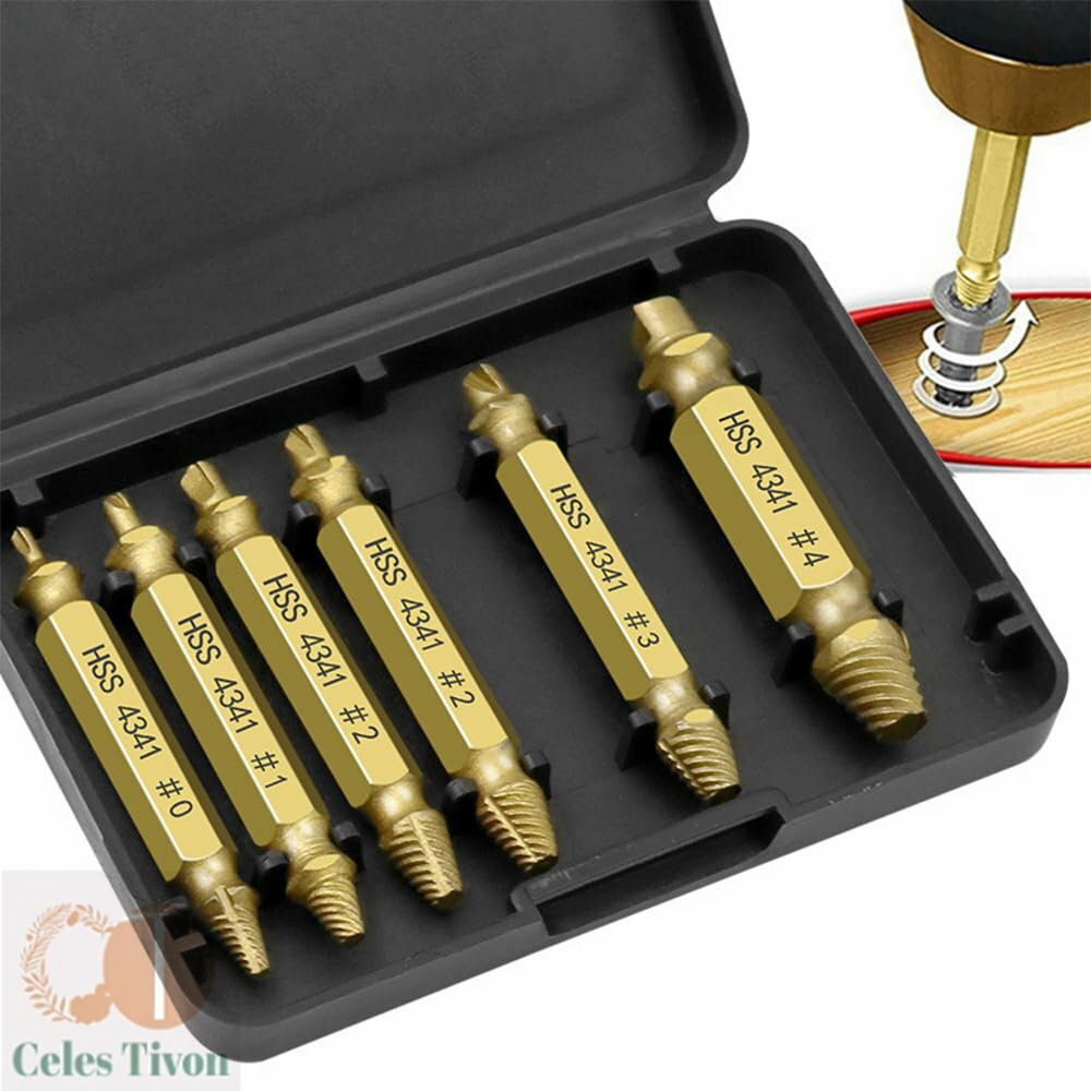 なめた六角ボルト外し なめた精密ネジはずし ネジ外しビット ドリルビットセット 修理用工具 ねじ切り..