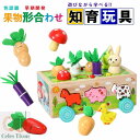 【31点セット】モンテッソーリ おもちゃ 知育おもちゃ 木製 パズル モンテッソーリ教具 木のおもちゃ 積み木 型はめ 形認識 色認識 果物 動物 はめこみ 形...