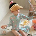 子供水着 80~125cm ice アイス クリーム cream ブルー ワンピース 子ども ジュニア スクール水着 みずぎ ラッシュガード 女の子 ガールズ ジュニア 子ども用 水