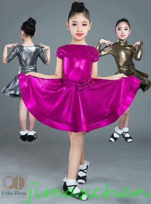 新生活 サマー 5色 ラテン ワンピース 女の子 レオタード ラテン 演出 体操 発表会 ダンス衣装 キッズ ジュニア ダンスウェア レッセン着 ダンスウェア ...