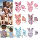 子供水着 70~120cm 全6デザイン チェック柄 シンプル ワンピース水着 オールインワン ジュニア ラッシュガード 水着 女の子 ワンピース 水玉柄 ドッ...