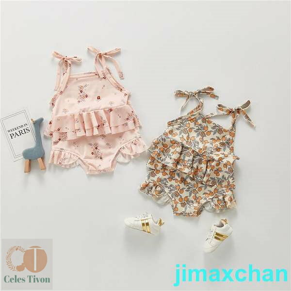 新生活 水着 女の子 ベビー水着 上下2点セット 女児 子供用 こども みずぎ かわいい 赤ちゃん レッスン スイムウェア ワンピースデザイン ピンク