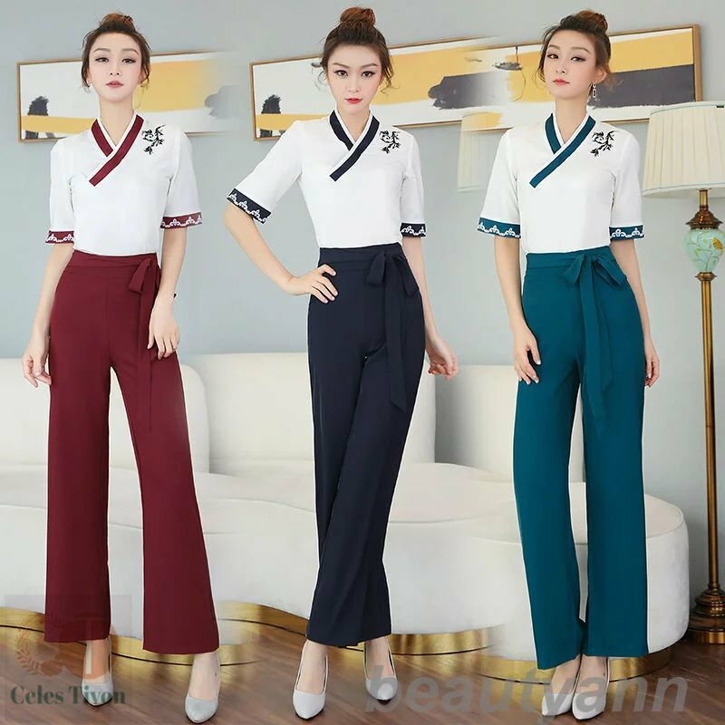 上下セットエステティック サロンウェア リラクゼーション クリニック 3タイプ 制服 ファンクショナルビューティー大きいサイズ ジュエリーホテルフロント作業服 ...