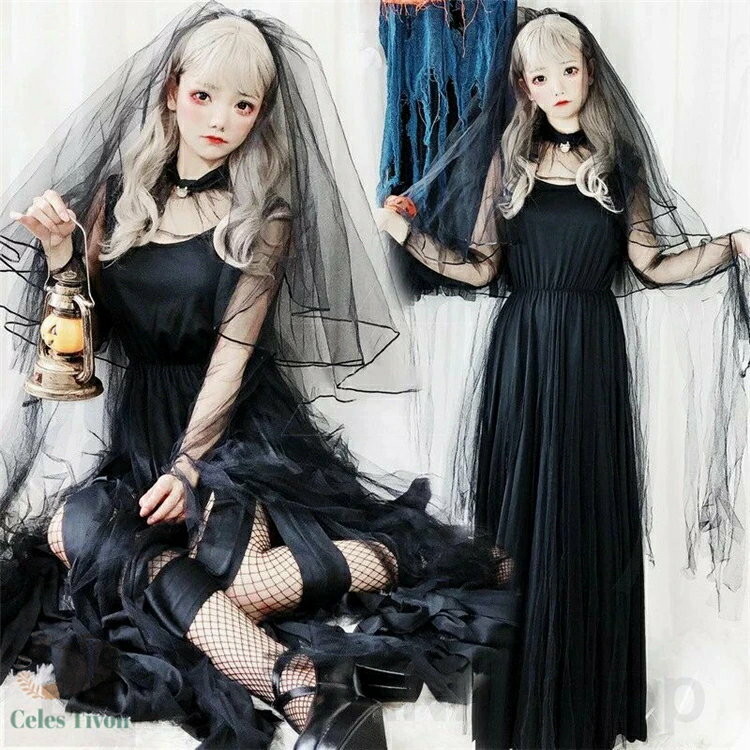ハロウィン衣装 幽霊の花嫁 仮装 魔女 吸血鬼 幽霊 魔女 悪魔 鬼 ハロウィン ヴァンパイア ゾンビ 花嫁 レディース コスプレ おばけハロウィン 衣装 ゾン...