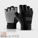 「M L XL」 トレーニンググローブ ウェイトリフティング 高弾性パッド 通気性 手首保護 フィット感 筋トレ ジム 初/中級者向け 指切り手袋 グローブ 男...