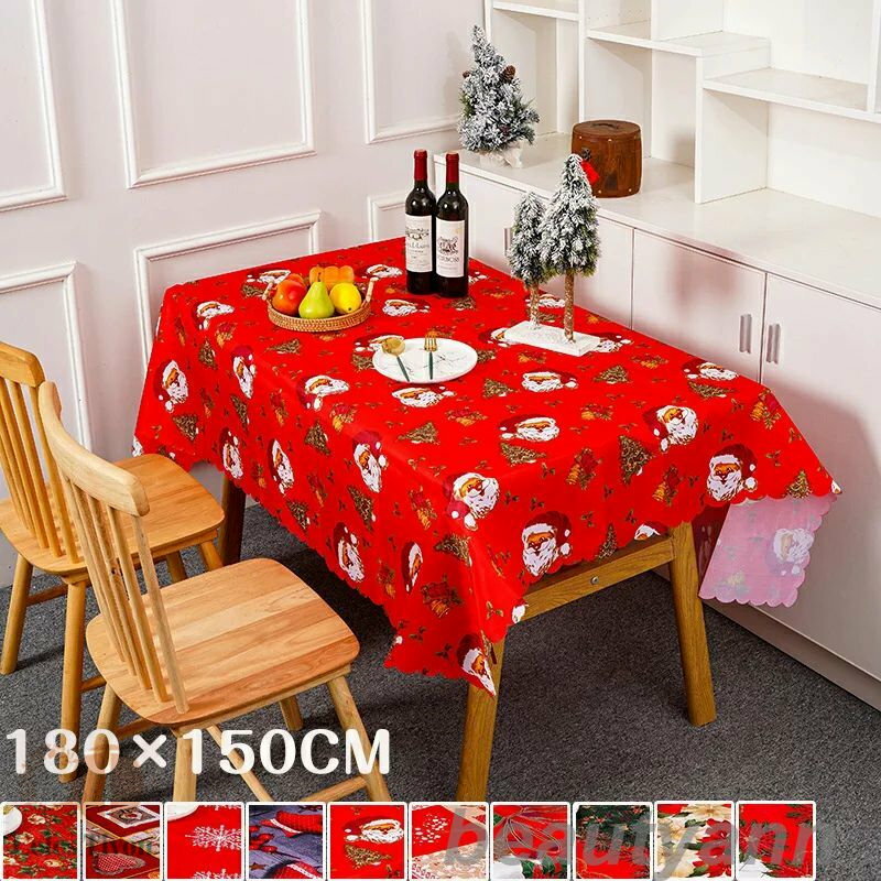 テーブルクロス 撥水 テーブルマット 防水180×150CM 高級 クリスマス デスクマット 食卓カバー シンプル マルチカバー テーブル クロス 有名レストラ...