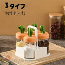 4点セット 調味料入れ 調味料容器 収納ケース ストッカー ボトル スプーン付き スパイスボトル 調味料ボトル ポット 調味料ケース キチン収納 台所収納 塩 ...