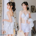 水着 体型カバー レディース ワンピース ビキニ 3点セット 花柄 大人 リゾート ワンピ おしゃれ サマー 水着レディース バレンタイン プレゼント