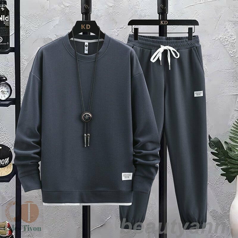 上下セット セットアップ Tシャツ パンツ 長袖長ズボントップス 秋もの カジュアル男 Tシャツ トップス メンズ 夏 ルームウェア 部屋着 ゆったり 父の日 プレゼント