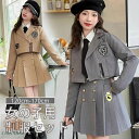 入学式 卒業式 制服 女の子 セット スーツ 秋冬用 小学生 中学生 高校生 JK ジュニア 中学 受験 大きいサイズ ゆったりサイズ 卒服 入園祝い ギフト 卒園式 七五三 お受験 発表会 グレー ベージュ 120 130 140 150 160 170