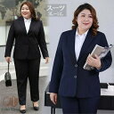 スーツ レディース ぽっちゃり 大きいサイズ レディース 通勤 事務服 就活 就職活動 面接 仕事着 フォーマル 長袖 オフィス ビジネス 事務服 制服 おしゃ...