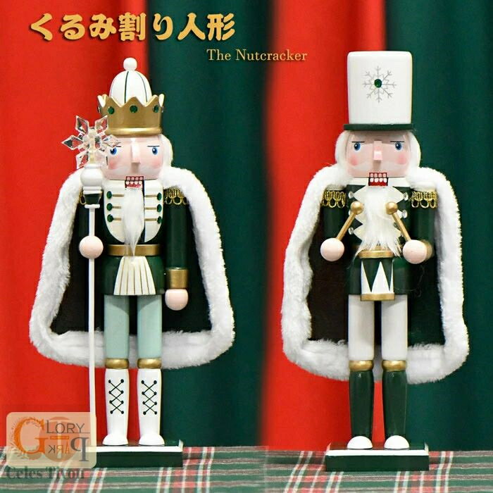 木製 くるみ割り人形 木工品 30cm 手作り 雪 兵士人形 マント付き おもちゃ 置き物 インテリアオブジェ 新年 北欧雑貨 ドイツ兵士人形 贈り物 クリスマス ハロウィン かわいい 洋風 誕生日 キッズ 子供部屋装飾
