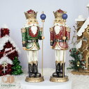 くるみ割り人形風 25.5cm 手作り おもちゃ ハンドメイド 置物 置き物 インテリアオブジェ ウマ 北欧雑貨 国王人形 贈り物 クリスマス ハロウィン かわいい 洋風 誕生日 キッズ 子供部屋装飾