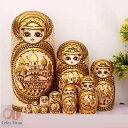 人形 民芸品 マトリョーシカ ロシア 土産物 手作り人形 手描き オブジェ 10個組30cm インテリア雑貨 洋風 ギフト プレゼント 北欧雑貨 伝統工芸 おも...