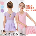 2点セット バレエ レオタード 子供 半袖 キッズ ジュニア プレゼント ダンス レッスン スカート付き バレエ用品 子ども 新体操 練習着 演出用 ダンスウェ...
