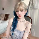 ウィッグ lolita レディース フルウィッグ 小顔効果抜群 長髪 ロングウィッグ ゆめ可愛い 原宿風 かつら ぱっつん前髪 コスプレ ロリータ 可愛い キュート パーティー ハロウィン COSPLAY コスチューム 仮装 変装 女装 イベント 文化祭 学園祭 演劇 舞台 ブルー×ゴールド