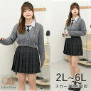 大きいサイズ スカート単品 スクールスカート 制服 プリーツスカート スカート 丈42cm 丈46cm チェック柄 ミニスカート 学生服 女子高生 卒業式 入学...