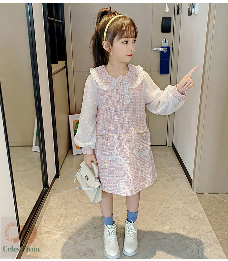 子供 ワンピース フォーマル 女の子 発表会 ピアノ 女の子 日常服 ドレス 長袖 入学式 子供 ドレス 女..