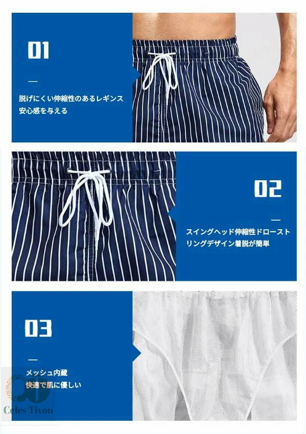 【50円クーポン配布中 送料無料】 水着 メンズ サーフパンツ 海パン サーフショーツ ボードショーツ ハーフパンツ インナー ラッシュガード 大きいサイズ ショート 膝上丈 ひざ上丈 プール 海 海水浴 サーフィン サウナS M L XL 2XL ブラック レッド ネイビー