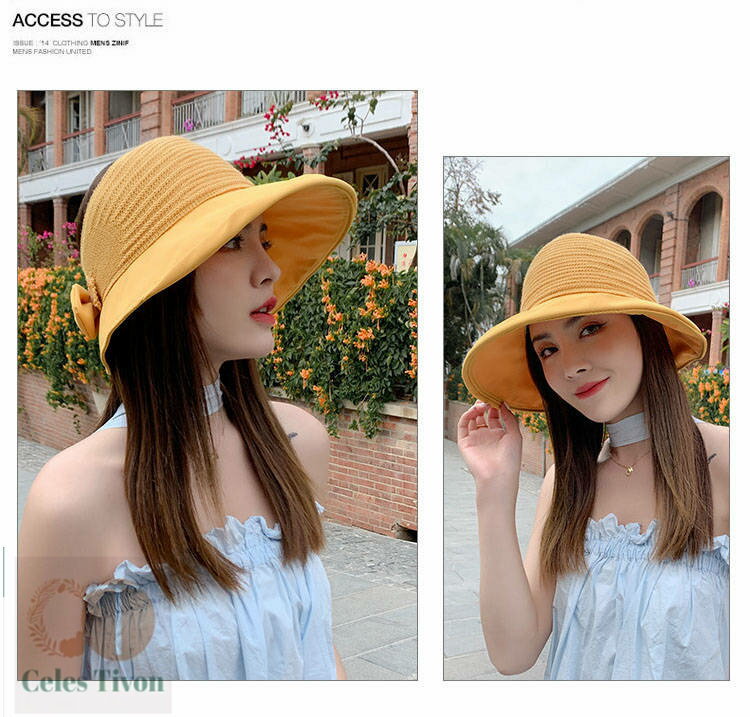 【50円クーポン配布中 送料無料】 蝶タイポップ・リボン 無地の日よけ帽子 日よけキャップ UVプロテクション紫外線