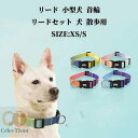 リード 小型犬 首輪 リードセット 犬 散歩用 かわいい グラデーション 中型犬 小型 犬 おしゃれ かわいい ブランド 痛くない 猫 可愛い (XS、Sサイズ...