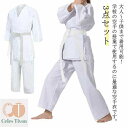 【送料無料】ズボ 上下セット+ウエストベルト 3点セット 柔道授業 中学性 授業用 道衣 合気道 道着 授業用 道着 空手 空手着 空手衣 ジュニア