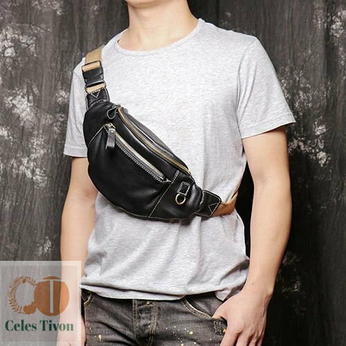 ボディバッグ メンズ バッグ 本革 ショルダーバッグ 斜め掛け 前掛け 軽量 小物収納 大容量 自転車バッグ 鞄 かばん 耐摩設計 父の日 敬老の日 ギフト 20代 30代 40代 50代 カジュアル おしゃれ(4)