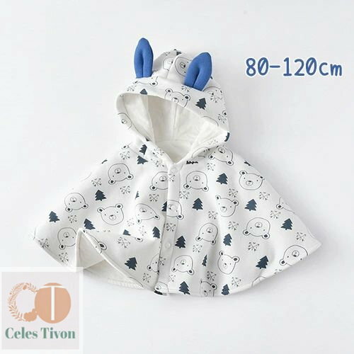 子供服 キッズ マント ケープ 女の子 ガールズ フード付き 誕生日 プレゼント ギフト 暖かい もこもこ ..