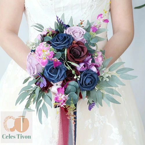 ブーケ 造花 ウエディングブーケ ばら 花嫁 フラワー 結婚式 ブライダルブーケ 造花ブーケ 二次会 贈答品 花束 披露宴 撮影道具 インテリア キレイ 上品 イベント 祝日 敬老の日 母の日 送別 出産 新年 卒業 引越し