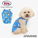 送料無料/ 犬の服 犬服 BANANA & DUCK COOL STRAP TOP メッシュ ひんやり クール バナナ & ダック ドッグウェア キャミソール スリーブレス タンクトップ 韓国 ブランド TUSTUS かわいい コットン 伸縮性 着せやすい トゥストゥス 小型犬 中型犬