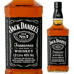 ジャック ダニエル ブラック 40度 1,000ml 正規品 ウイスキー テネシー バーボン 1L 1000 長S