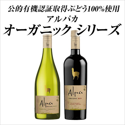 アルパカ オーガニック ホワイト サンタ ヘレナ 750ml 12本入ケース チリ 辛口 白ワイン 長S ビオ BIO 敬老の日 ハロウィン