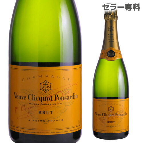 エントリーP3倍 18日10時迄ヴーヴ クリコ ブリュット 並行品 750mlVEUVE CLIQUOT BRUT フランス シャンパン シャンパーニュ 白 辛口 泡 長S