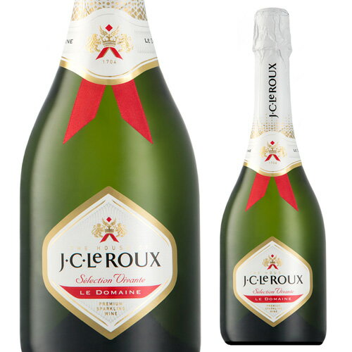 【エントリーP5倍 マラソン中】JC ルルー ドメーヌ NV 750ml スパークリングワイン 南アフリカ ステレンボッシュ 白泡 やや甘口 J.C.ル・ルー J.C.ルルー 長S