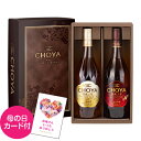 【誰でもP3倍 4/20限定】送料無料 ザ チョーヤ ギフトエディション 700ml×2本セット The CHOYA 三年 一年熟成 梅酒 SINGLE YEAR ＆ AGED3YEARS 贈り物 贈答 プレゼント RSL