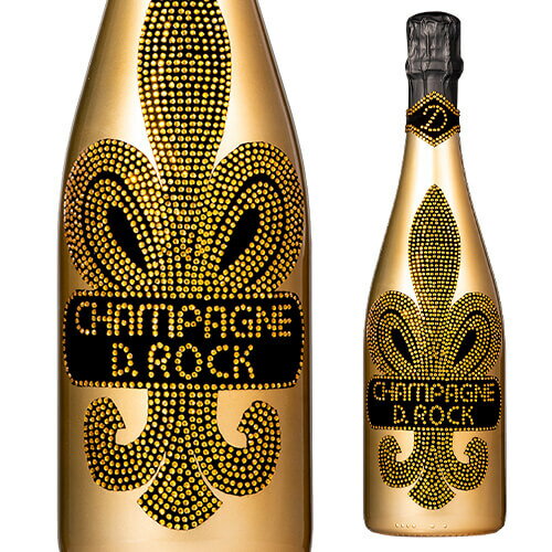 D．ROCK シャンパン ブリュット ゴールド 750ml 正規品 辛口 ディーロック ピノ ノワール シャルドネ シャンパーニュ 母の日 お花見 手土産 お祝い ギフト 映え 浜運